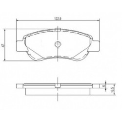 PASTIGLIE FRENO ANTERIORI CITROEN C1