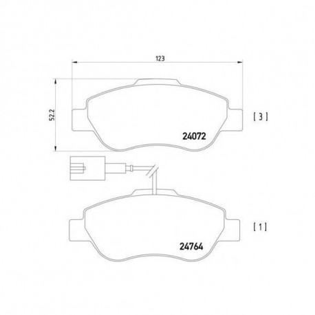 PASTIGLIE FRENO ANTERIORI FIAT PANDA 169 NAT POWER