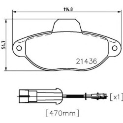 PASTIGLIE FRENO ANTERIORI FIAT 500