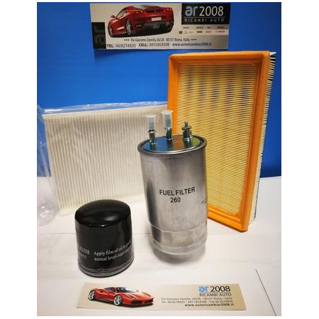 KIT 4 FILTRI FIAT BRAVO 1.9 - 2.00 CC