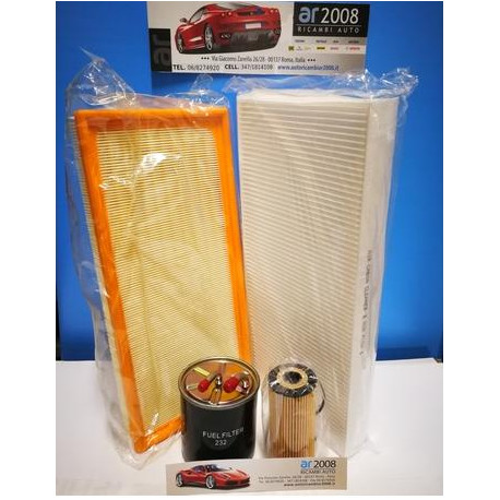 KIT 4 FILTRI MERCEDES CLASSE B 180CDI